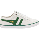 Gola Mens Comet Sneakers | White/Dark Green- CMA516-Size 13