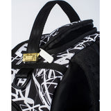 Sprayground Scribble Shark Backpack | Black/White