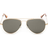 Randolph Engineering Concorde 23K Gold Sunglasses | Gray Polarized AR Skull CR003