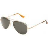 Randolph Engineering Concorde 23K Gold Sunglasses | Gray Polarized AR Skull CR053