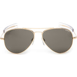 Randolph Engineering Concorde 23K Gold Sunglasses | Gray Polarized AR Bayonet CR008