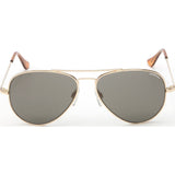 Randolph Engineering Concorde 23K Gold Plated Sunglasses | Gray Polarized PC Skull 52MM CR21434-PC