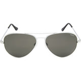 Randolph Engineering Concorde Bright Chrome Sunglasses | Gray Polarized AR Skull CR023