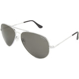 Randolph Engineering Concorde Bright Chrome Sunglasses | Gray Polarized AR Skull CR073