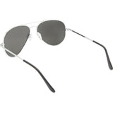 Randolph Engineering Concorde Bright Chrome Sunglasses | Gray Polarized AR Skull CR123