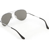 Randolph Engineering Concorde Bright Chrome Sunglasses | Gray Glass Skull 57MM CR73411