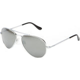 Randolph Engineering Concorde Bright Chrome Sunglasses | Gray Flash Mirror Glass Skull