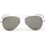 Randolph Engineering Concorde Bright Chrome Sunglasses | Gray Polarized Glass Bayonet 57MM CR73634/61MM CR13634