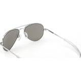 Randolph Engineering Concorde Bright Chrome Sunglasses | Gray Polarized Glass Bayonet 57MM CR73634/61MM CR13634