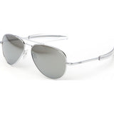 Randolph Engineering Concorde Bright Chrome Sunglasses | Gray Flash Mirror Glass Bayonet 57MM CR73663/61MM CR13663
