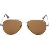 Randolph Engineering Concorde Gun Metal Sunglasses | Tan Polarized AR Skull CR042