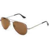 Randolph Engineering Concorde Gun Metal Sunglasses | Tan Polarized AR Skull CR092