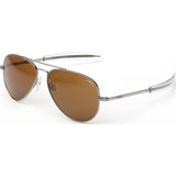 Randolph Engineering Concorde Gun Metal Sunglasses | Tan Polarized AR Bayonet CR097
