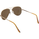 Randolph Engineering Concorde Rose Gold Satin Sunglasses | Tan Glass Skull 57MM CR7Z412
