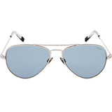 Randolph Engineering Concorde White Gold Skull Sunglasses | Blue Hydro 57 CR231