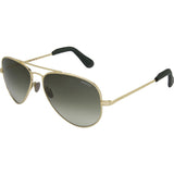 Randolph Engineering Concorde 23K Gold Plated Sunglasses | Green Gradient Skull 57MM CR71401-NY
