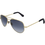 Randolph Engineering Concorde 23K Gold Plated Sunglasses | Blue Gradient Skull 57MM CR71402-NY