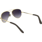 Randolph Engineering Concorde 23K Gold Plated Sunglasses | Gray Gradient Skull 57MM CR71403-NY