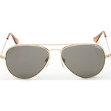 Randolph Engineering Concorde 23K Gold Plated Sunglasses | Gray Polarized Skull