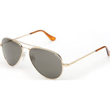 Randolph Engineering Concorde 23K Gold Plated Sunglasses | Gray Polarized Skull