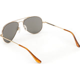 Randolph Engineering Concorde 23K Gold Plated Sunglasses | Gray Polarized Skull