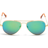 Randolph Engineering Concorde 23K Gold Plated Sunglasses | Green Flash PC Skull 57MM CR71467-PC/61MM CR11467-PC