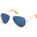 Randolph Engineering Concorde 23K Gold Plated Sunglasses | Blue Sky PC Skull 57MM CR71468-PC/61MM CR11468-PC