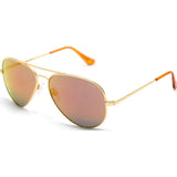 Randolph Engineering Concorde 23K Gold Plated Sunglasses | Orange Flash PC Skull 57MM CR71469-PC/61MM CR11469-PC
