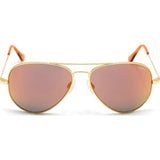 Randolph Engineering Concorde 23K Gold Plated Sunglasses | Orange Flash PC Skull 57MM CR71469-PC/61MM CR11469-PC