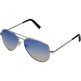 Randolph Engineering Concorde Matte Chrome Sunglasses | Oasis Metallic Nylon AR Skull 57MM CR74406-NY