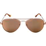 Randolph Engineering Concorde Rose Gold Sunglasses | Rose Gold Flash Mirror PC Skull