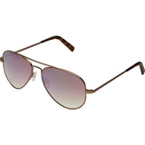 Randolph Engineering Concorde 23K Satin Choc Gold Sunglasses | Sunrise Metallic Nylon AR Skull 57MM CR7SC407-NY