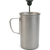 Snow Peak Titanium French Press | Silver CS-111