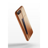 Mujjo Full Leather Wallet Case for iPhone 8 Plus/7 Plus | Tan