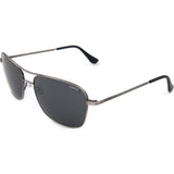 Randolph Engineering Corsair Antique Silver Sunglasses | Gray Polarized PC Skull 58MM CS8S434-PC