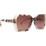 DIFF Eyewear Sophie Sunglasses | Cream Tortoise + Brown Gradient Lens