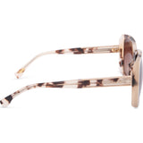 DIFF Eyewear Sophie Sunglasses | Cream Tortoise + Brown Gradient Lens