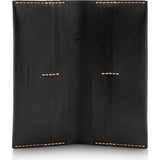 Ezra Arthur No. 12 Long Wallet | Jet Top Stitch