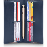 Ezra Arthur No. 12 Long Wallet | Navy