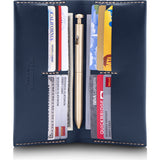 Ezra Arthur No. 12 Long Wallet | Navy
