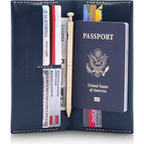 Ezra Arthur No. 12 Long Wallet | Navy