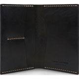Ezra Arthur No. 5 Passport Wallet | Jet Top Stitch
