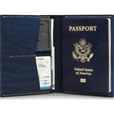 Ezra Arthur No. 5 Passport Wallet | Navy