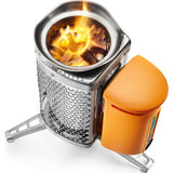 BioLite Multifunctional Campstove and Flexlight | Silver/Orange CSA1001