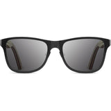 Shwood Canby Titanium Fifty Fifty Sunglasses | Black & Walnut / Grey