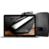 Mujjo Carry On Folio Sleeve for 12" Macbook | Black MUJJO-SL-090-BK