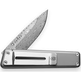 The James Brand The Chapter Knife | Titanium/Damascus Straight