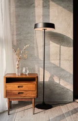 Seed Design China LED Floor Lamp | Matte Brass/Black