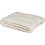 in2green Chunky Cable Eco Throw | Milk BLCC7