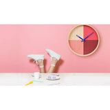 Cloudnola Flor Wall Clock | Wood Red Diam 12 SKU0042